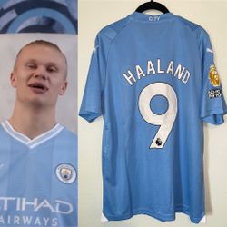 NEW Release 23/24 Haaland #9 home jersey Manchester City Premier League patch ALL SIZES AVAILABLE ASK FOR YOUR SIZE