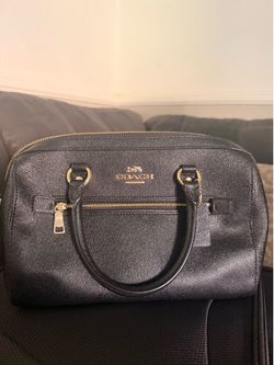 Coach Rowan Satchel bag in Black Khaki