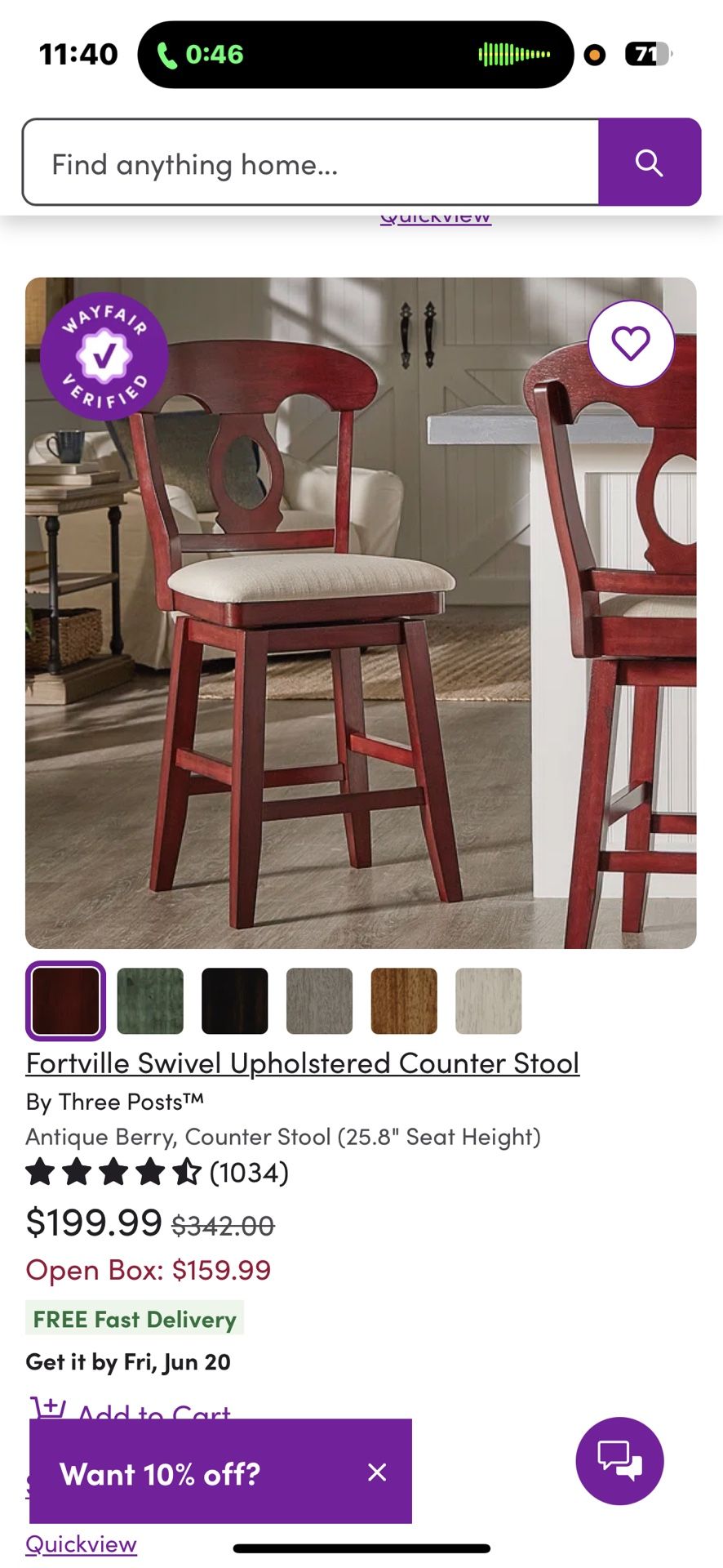 3-bar Stools From Wayfair
