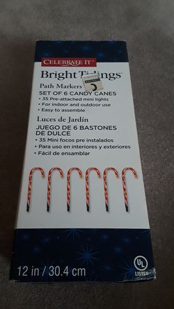Set of 6 candy canes