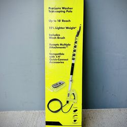 Brand new Ryobi 18 ft. Extension Pole with Brush for Pressure Washer