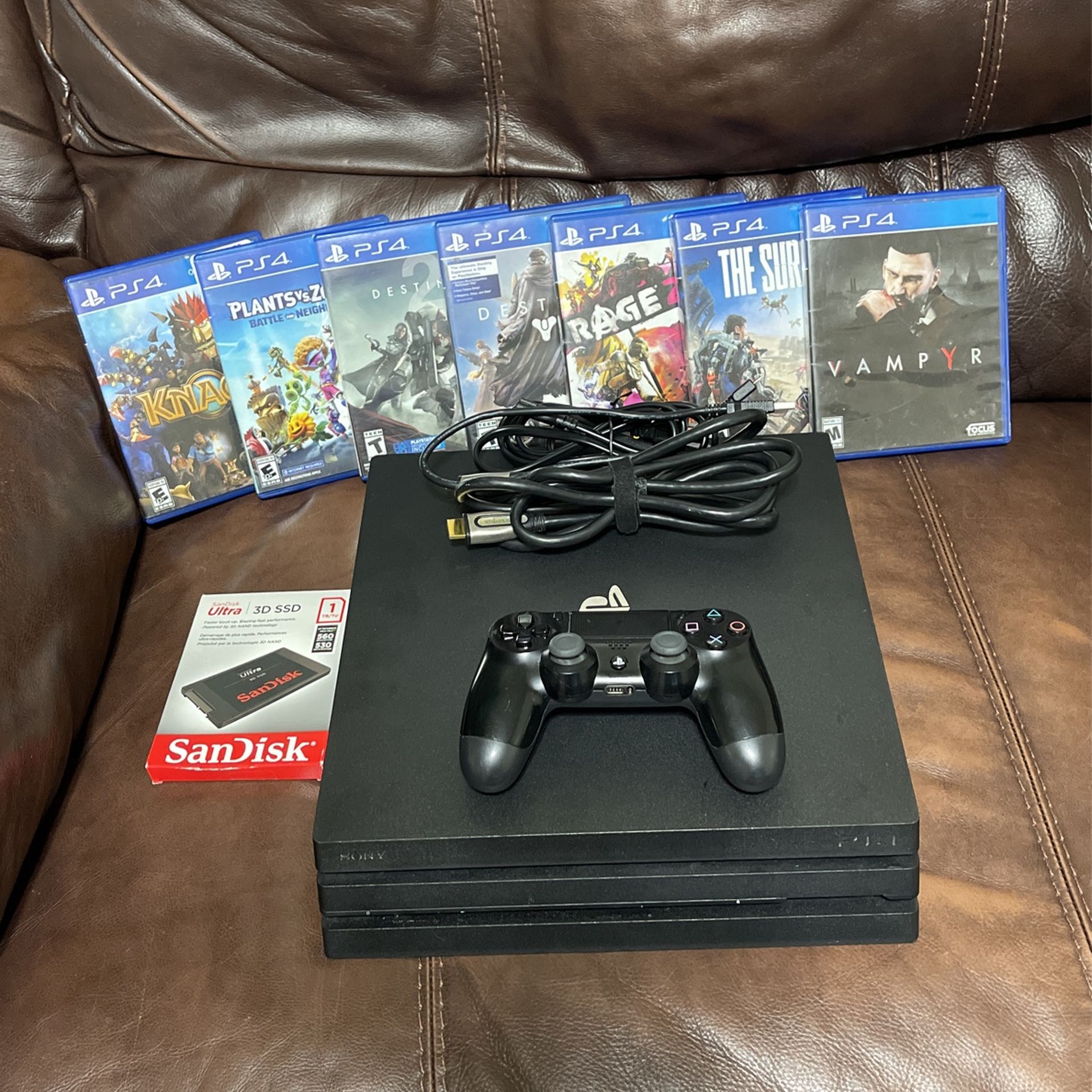 ***REDUCED*** PS4 Pro With Controller - 1 TB SanDisk Ultra 3D SSD Upgrade *$250