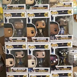 Entertainment Earth Complete Set Eternals Funko Pop w/ Large Arishem