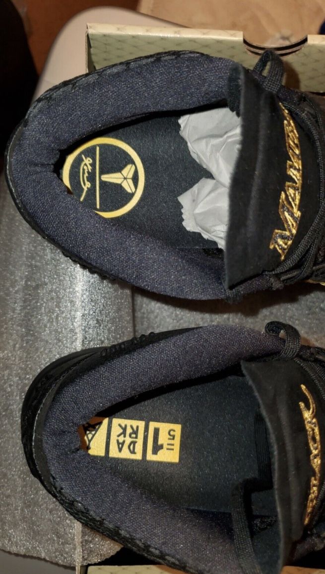 NIKE KOBE AD BM MEN SIZE 17 BLACK MAMBA GOLD LOS ANGELES LAKERS  Kobe AD BM