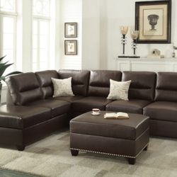 Brown Sectional 