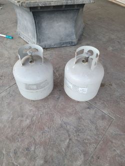 Empty propane tanks