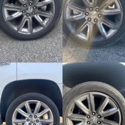 285/45/R22 Wheel/Tire Set Chevy OEM (2018 Tahoe Premier)