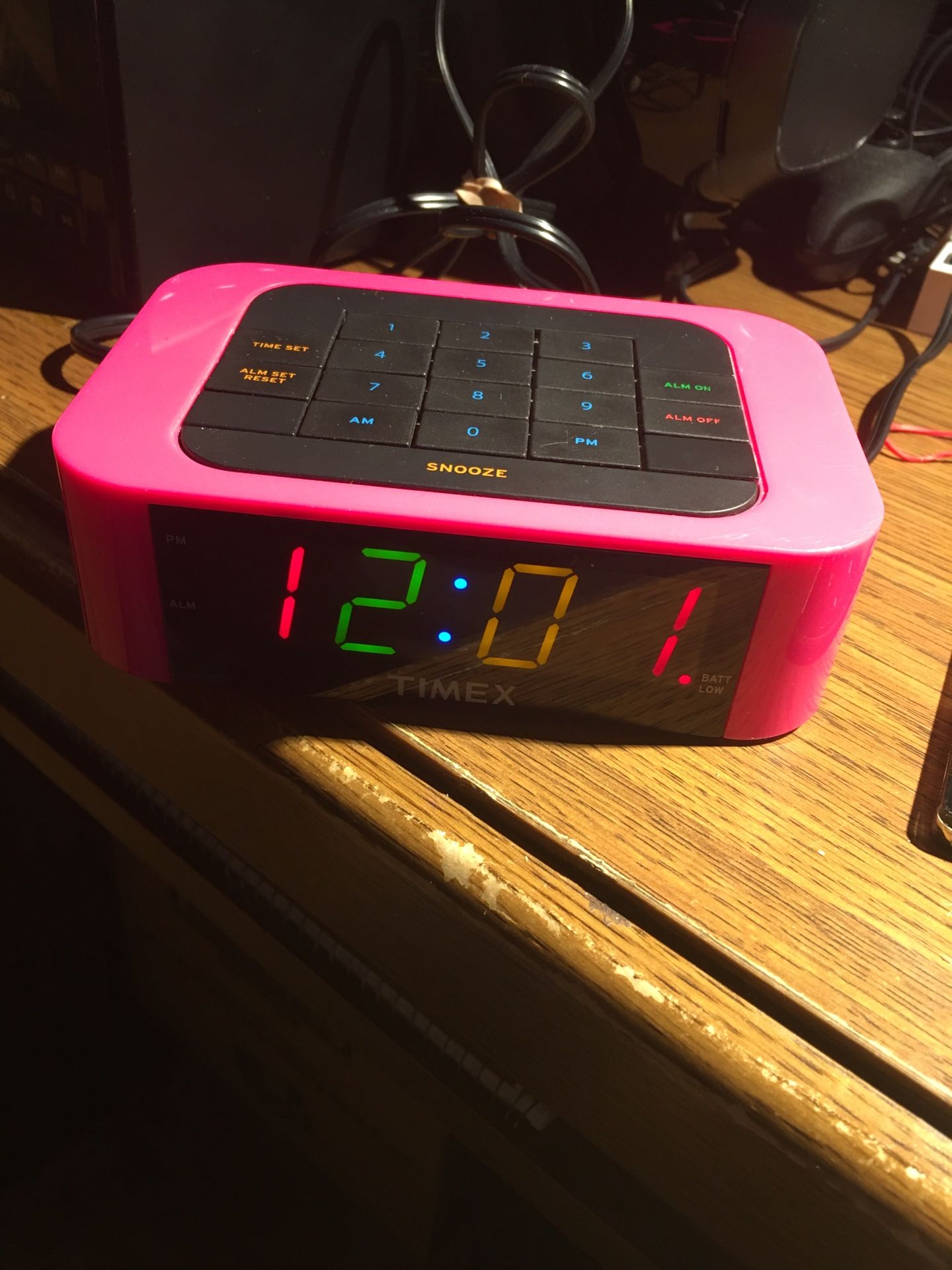 Timex color display clock