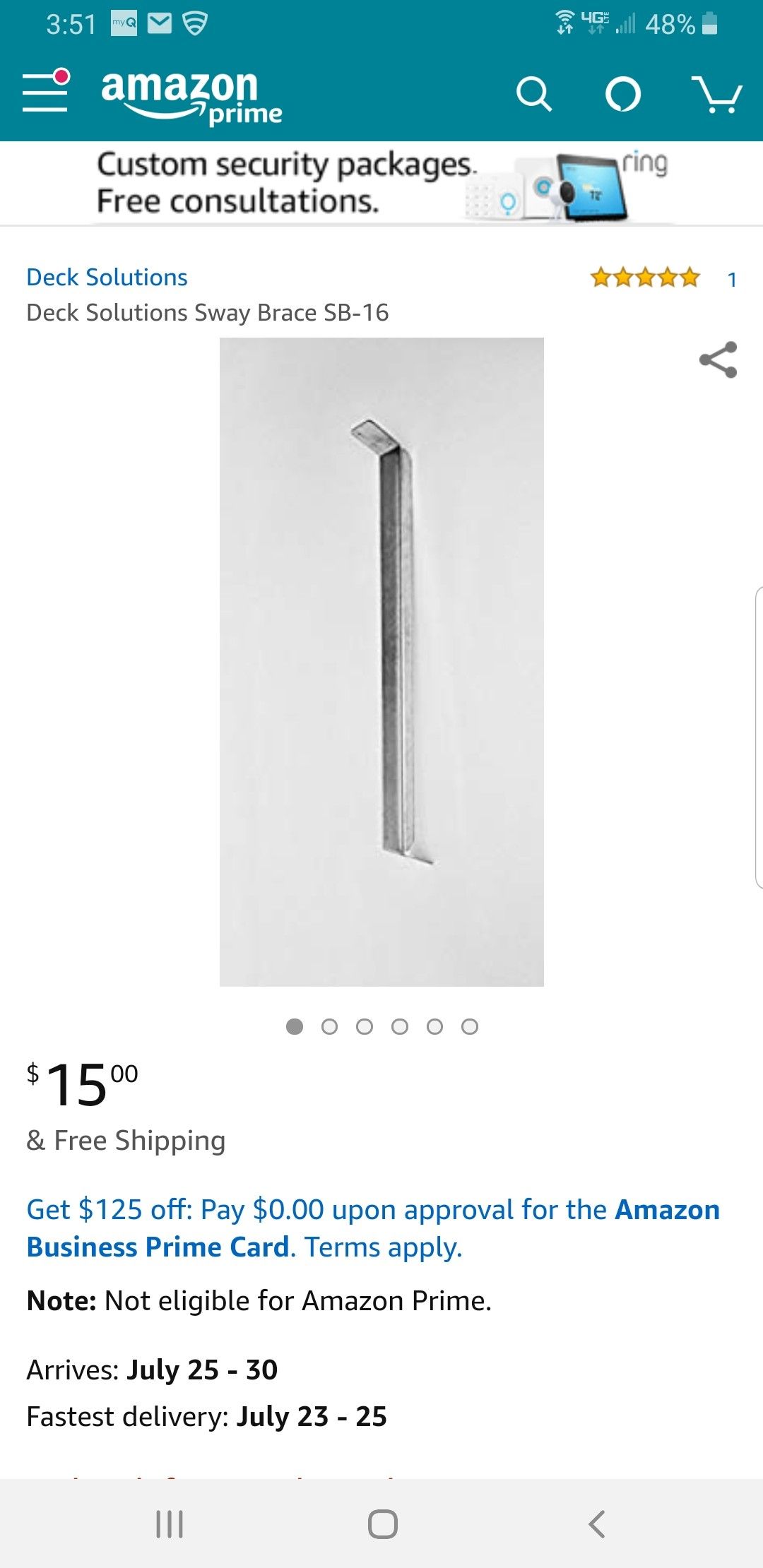 Deck Joist Sway Brackets Bracing