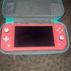 Nintendo switch Lite Coral Pink with Just Dance Revolution  2022
