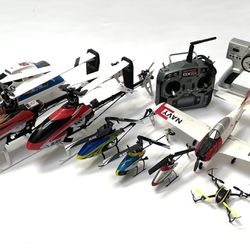 Blade RC heli fleet + RC plane + RC boat (AS-IS)
