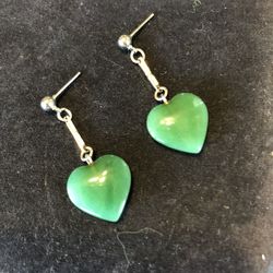 Vintage Jade Dangling Earrings