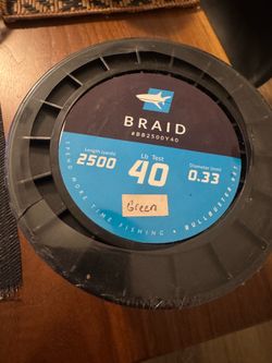 40lb 2500yd Spool Bullbuster Braid