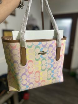 Large colorful tote