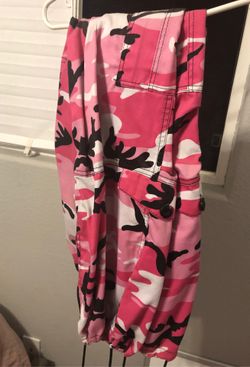 Pink camo pants