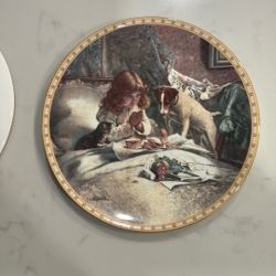 Royal Doulton Collector Plate – “Breakfast In Bed” (8.5” with Wall Mount)