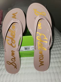 Sam Edelman Dean Pink flip flops Size 10