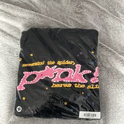 Small Black Sp5der Hoodie