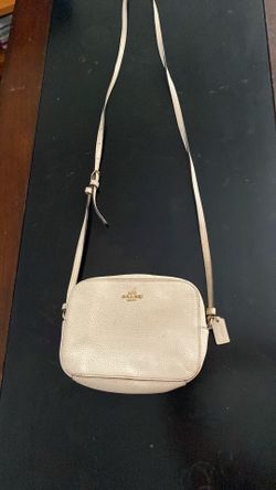 Coach Cream Leather Crossbody Bag