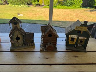 Set of 3 Decorative Birdhouses $20