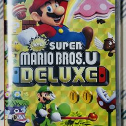 New Super Mario Bros. U Deluxe Nintendo Switch Game Tested Adult Owned W/Case