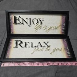 Wall Art Set Enjoy & Relax 