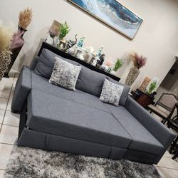 Sleeper Sofa Sectional Couch With Storage Like New In Very Good Condition 🚛🎈👌🚚FREE DELIVERY 🚚 