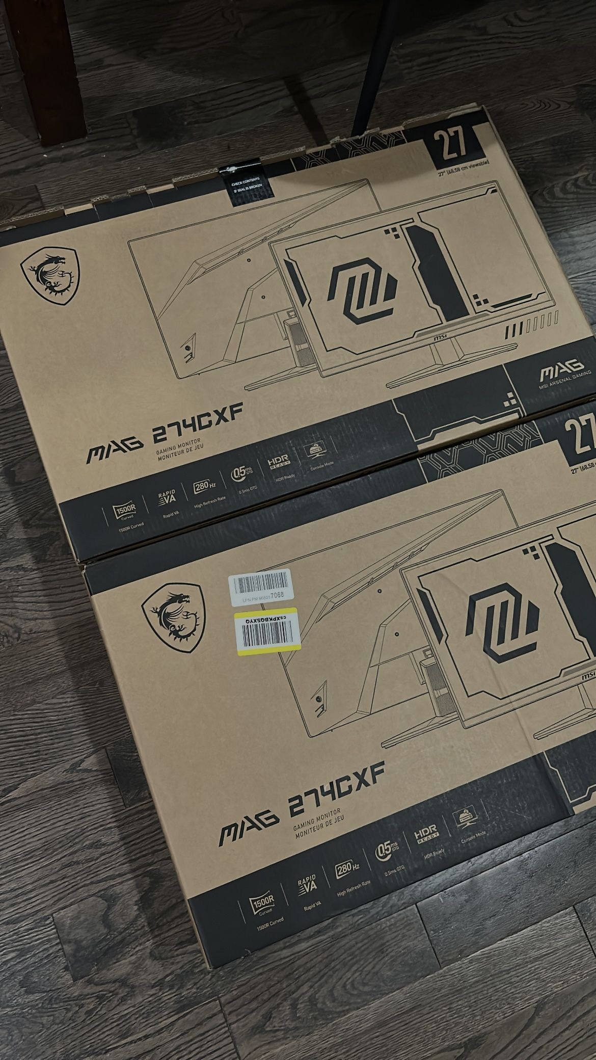 MSI 27’ 280hz rapid VA Gaming Monitor 