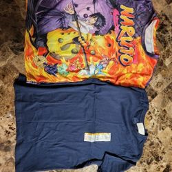 Naruto Shirt & Blue Shirt Sz L