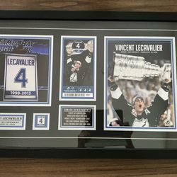 Vincent Lecavalier autographed collage