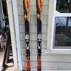 Nordica Hot Rod 84 Afterburner 170cm Skis With Marker Twincam Bindings
