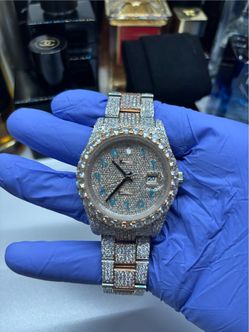 Bust down Moissanite Watch