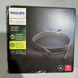 Title: Philips Hue Outdoor Cable Extension 16.4 ft (5m) – New (Qty 2)