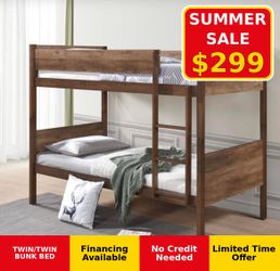 TWIN OVER TWIN BUNK BED
