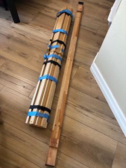 Queen Size Wood Bed Slats and Center Support Beam