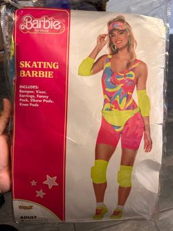 Spirit Halloween Barbie the Movie Skating Barbie Adult Medium - New