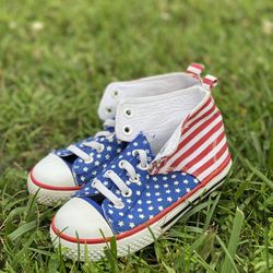 Make An Offer! Size 10 Toddler Shoes : 4th Of July, Stars & Stripes Shoes!