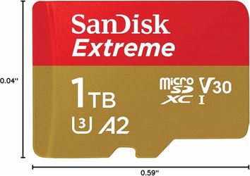 SanDisk Extreme 1TB microSDXC, brand new, still in original packaging, never opened.