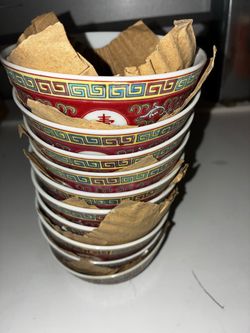Chinese Famille Rose Porcelain Rice Bowls Set