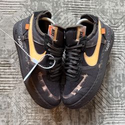 Nike Air Force 1 Off White Black Size 8.5