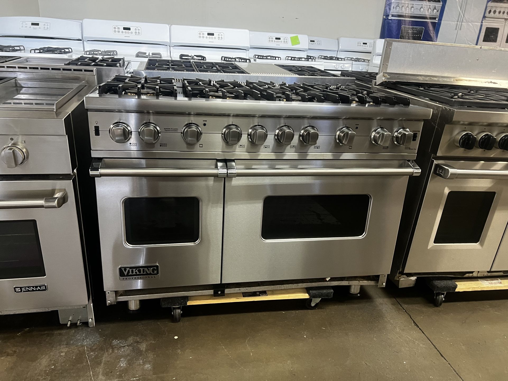 VIKING 48”WIDE ALL GAS RANGE STOVE STAINLESS STEEL 