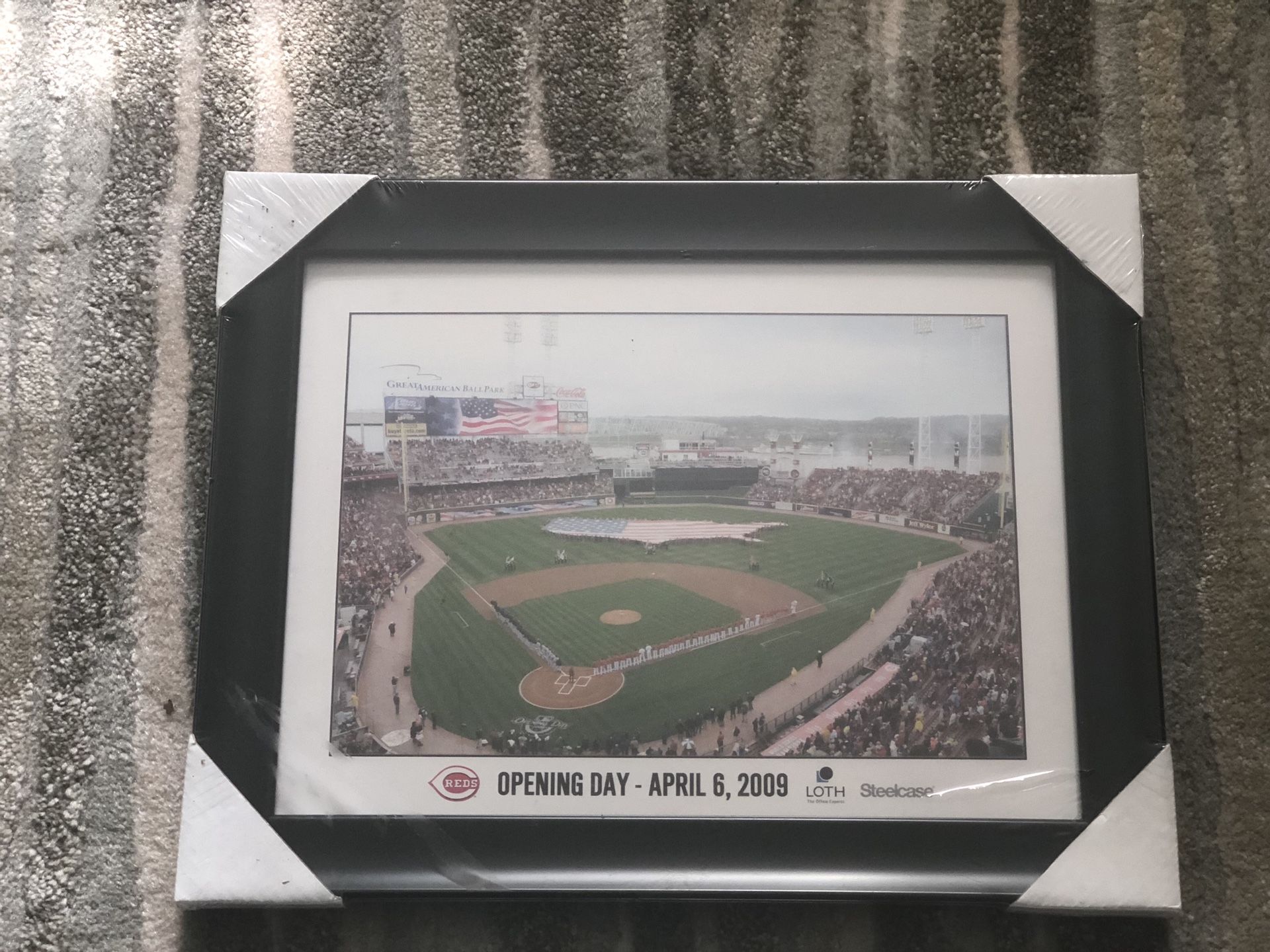 Cincinnati Reds Opening Day - April 6, 2009 Framed Photo
