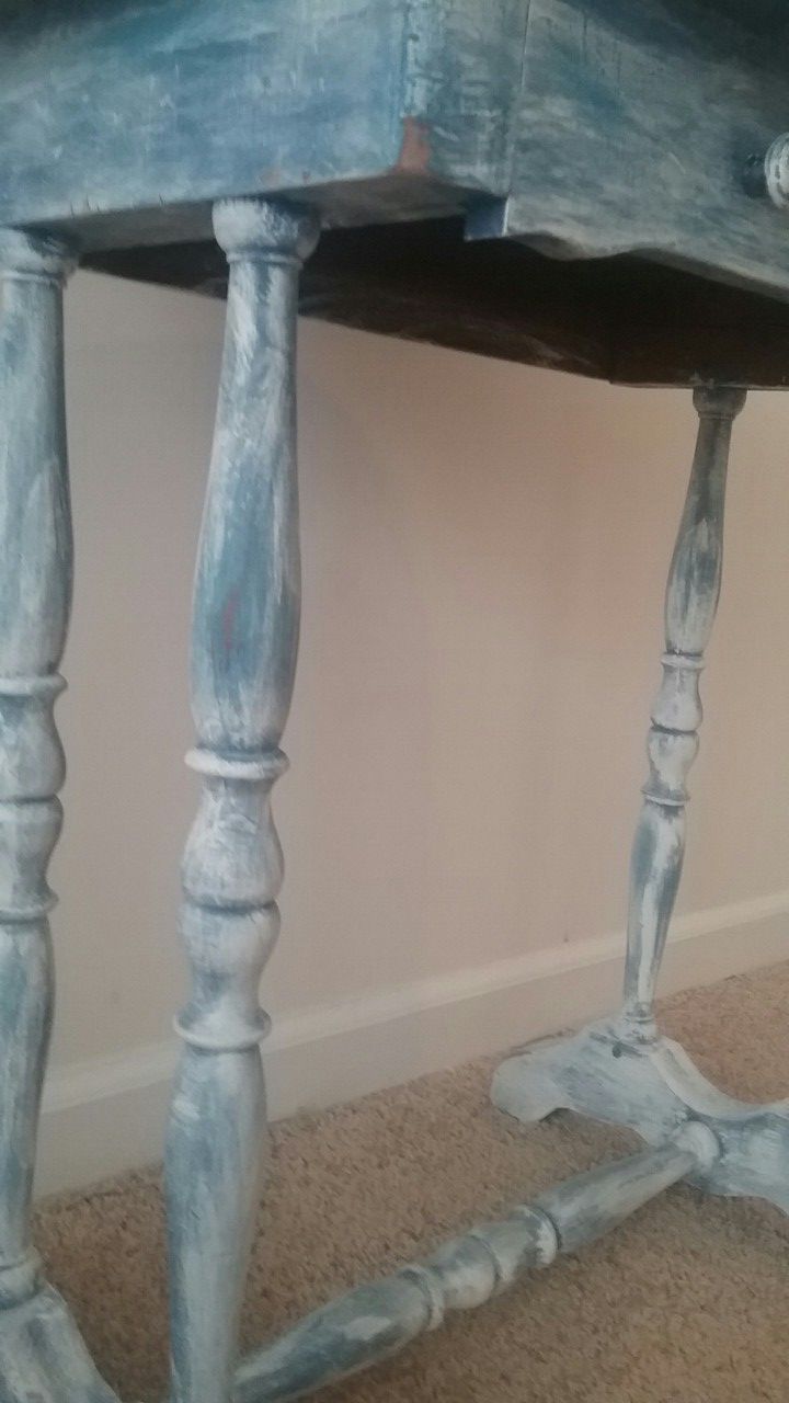 Rustic entry side table