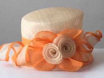 Tan & Orange Straw Hat