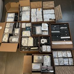 Computers, CCTVs, and hard drives are available for sale.