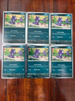 Pokemon Toxel MEP 078 Mega Evolution Chaos Rising Blister Promo Lot of 6! NM