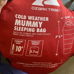 Cold Weather Sleeping Bag $25