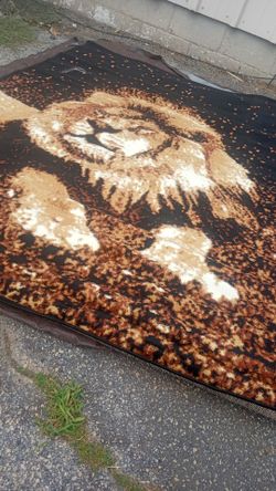 New 5/7 lion print design rug thick and elegant soft to the feet