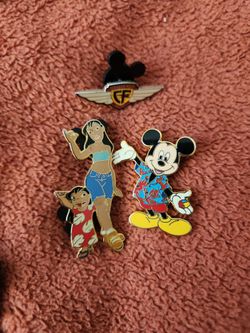 Disney Enamel Trading Pins Lot of 3
