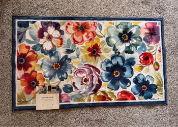 KIRKTON HOUSE Washable Kitchen Mat - Green Floral